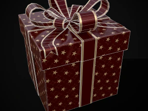Holiday Gift Box 3D Model