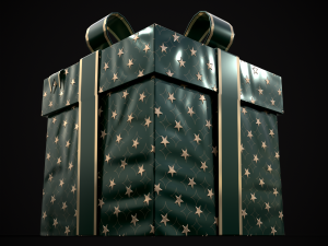 Holiday Gift Box 3D Model