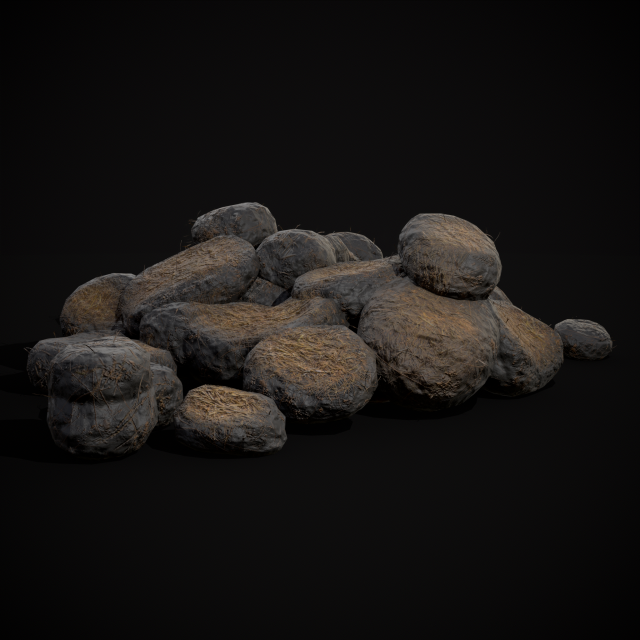 Horse Poop Version 2 3D 模型 .c4d .max .obj .3ds .fbx .stl .blend 