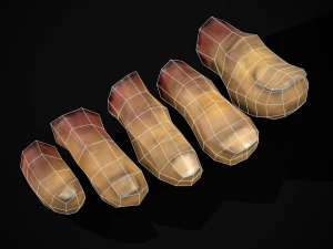 Severed Toes Set 3D Model