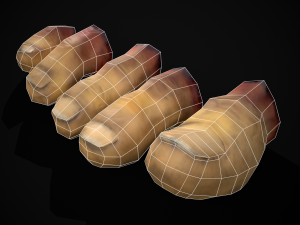 Severed Toes Set 3D Model