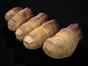 Severed Toes Set 3D Model
