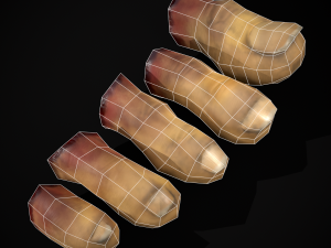 Severed Toes Set 3D Model