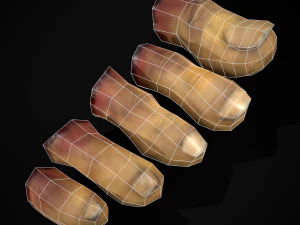 Severed Toes Set 3D Model