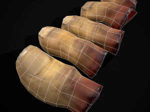 Severed Toes Set 3D Model