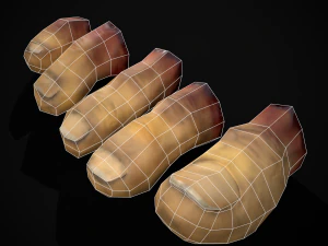 Severed Toes Set 3D Model