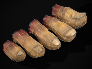 Severed Toes Set 3D Model
