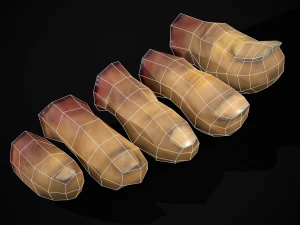 Severed Toes Set 3D Model