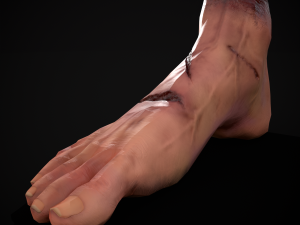 Severed Male Foot 3D-Modell