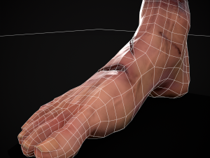 Severed Male Foot 3D-Modell