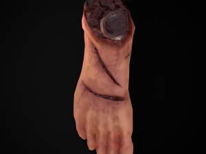 Severed Male Foot 3D-Modell