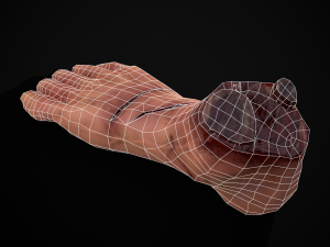 Severed Male Foot 3D-Modell