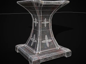 Ornamented Tool Makers Anvil 3D Model