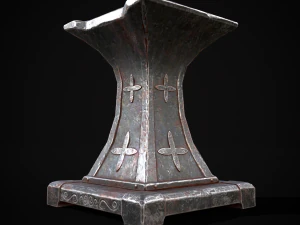 Ornamented Tool Makers Anvil 3D Model