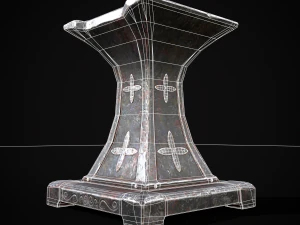 Ornamented Tool Makers Anvil 3D Model
