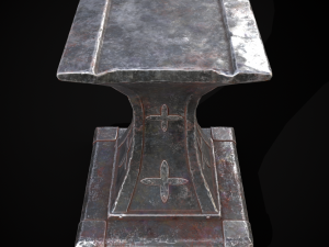 Ornamented Tool Makers Anvil Modello 3D