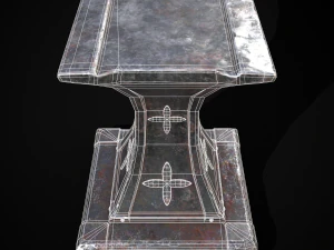 Ornamented Tool Makers Anvil 3D Model