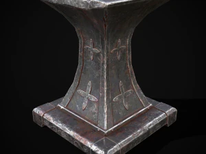 Ornamented Tool Makers Anvil 3D Model