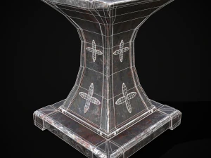 Ornamented Tool Makers Anvil 3D Model