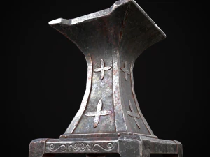 Ornamented Tool Makers Anvil 3D Model