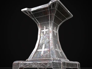 Ornamented Tool Makers Anvil 3D Model
