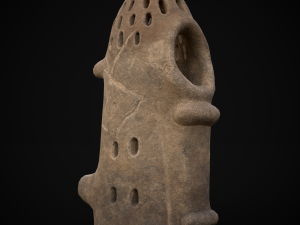 Clay Bee Keeper Smoker 3D Model