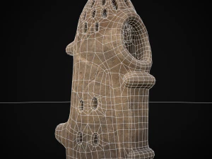 Clay Bee Keeper Smoker 3D Model