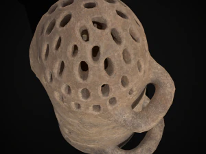 Clay Bee Keeper Smoker 3D Model