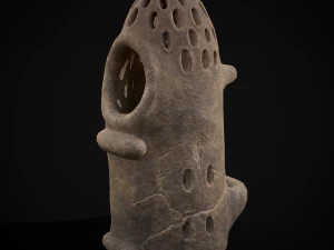 Clay Bee Keeper Smoker 3D Model