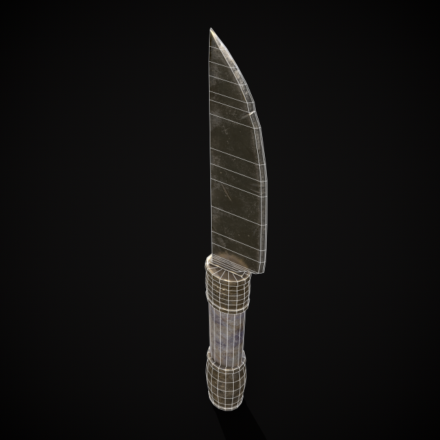 Ornamental Knife 3D मॉडल .c4d .max .obj .3ds .fbx .stl .blend 