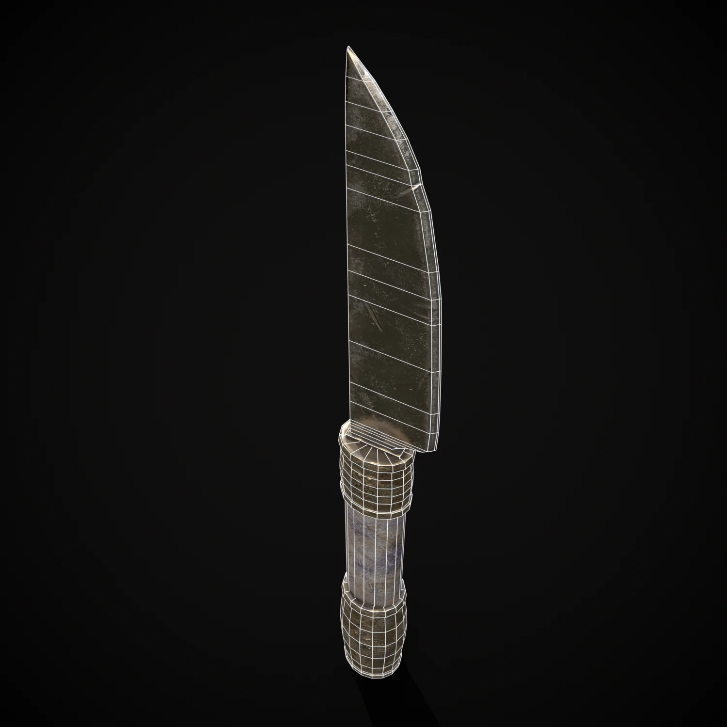 Ornamental Knife 3D Model .c4d .max .obj .3ds .fbx .stl .blend 