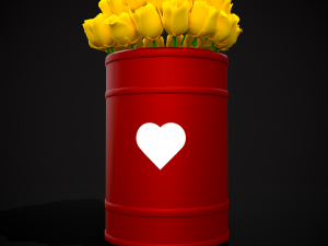 Yellow Roses Tin 3D 모델