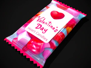 Pacchetto di caramelle di San Valentino Modello 3D