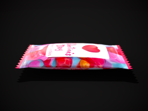 Valentine Candy Package 3D 模型