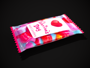 Valentine Candy Package 3D 模型