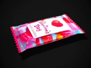 Pakiet Walentynkowych Cukierk&oacute;w Model 3D