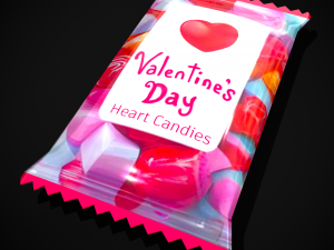 Valentine Candy Package 3D 模型