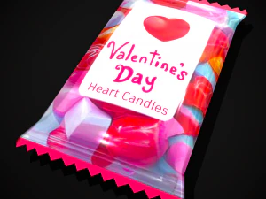 Pakiet Walentynkowych Cukierk&oacute;w Model 3D