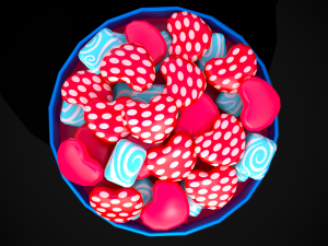 Valentine Heart Candy Tin 3D Модель