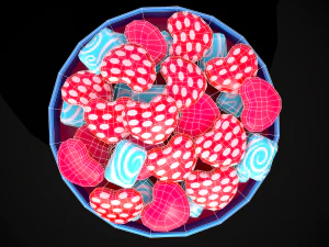 Valentine Heart Candy Tin 3D Model