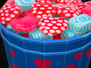 Valentine Heart Candy Tin 3D Модель