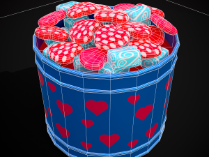 Valentine Heart Candy Tin 3D Модель