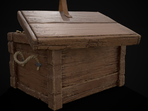 Chest Filled With Coins Modelo 3D