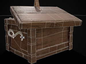 Chest Filled With Coins Modelo 3D