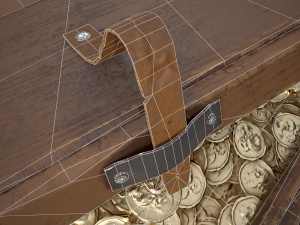 Chest Filled With Coins Modelo 3D