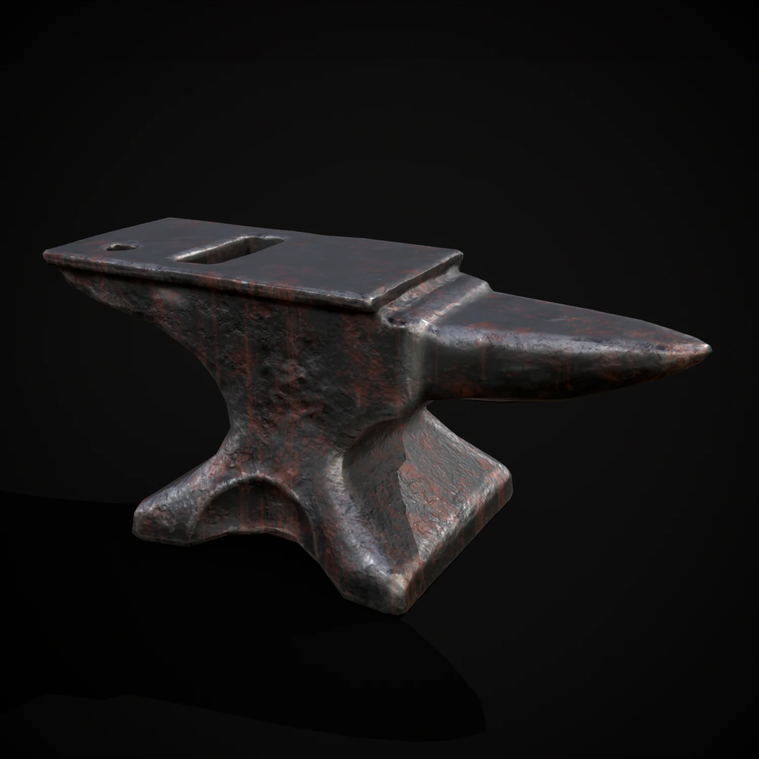 Classic Iron Anvil 3D Model .c4d .max .obj .3ds .fbx .stl .blend