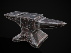 Classic Iron Anvil 3D Модель