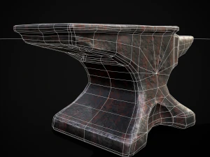 Classic Iron Anvil 3D Model