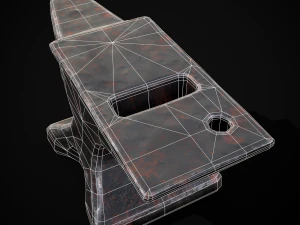 Classic Iron Anvil 3D Model