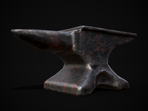 Classic Iron Anvil 3D Модель